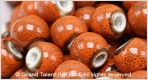 Porcelain Beads - Orange/Red