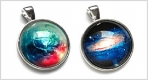 Glass Cabochon Pendants