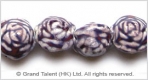Porcelain Beads - Purple/Pink