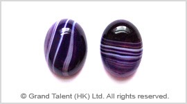 Purple Striped Agate Cabochon