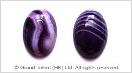 Purple Striped Agate Cabochon