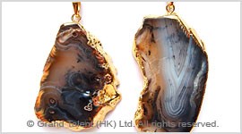 Landscape agate pendant