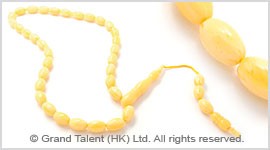 Beige Islamic Baltic Amber Prayer Beads