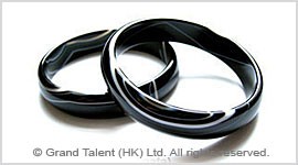 Black Striped Onyx Bangle Grand Talent