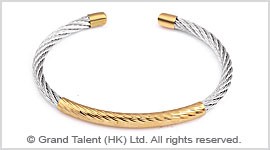 Titanium Stainless Steel Wire Rope Hook Bracelet