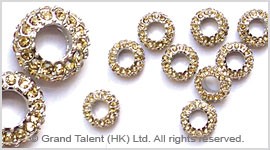 Rhinestone Alloy Spacers