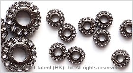 Rhinestone Alloy Spacers