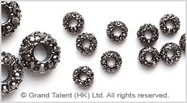 Rhinestone Alloy Spacers