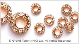 Rhinestone Alloy Spacers