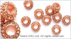 Rhinestone Alloy Spacers