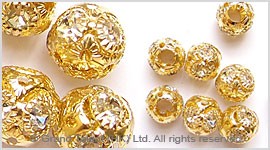 Rhinestone Brass Spacers