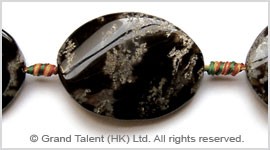 Black cheap moss agate