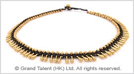 Brass Drop Beads Choker