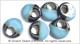Blue Ceramic Porcelain Donuts