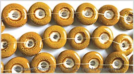 Yellow Ceramic Porcelain Donuts