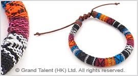 Ethnic Cotton Cord Bracelet