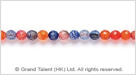 Orange Blue Fire Agate