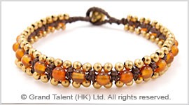 Orange Agate Bracelet