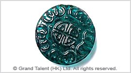 Glass Carved Coin