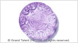 Glass Carved Coin