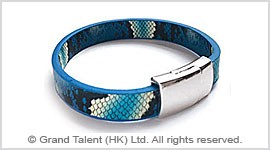 PU Snakeskin Leather Bracelet