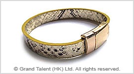 PU Snakeskin Leather Bracelet