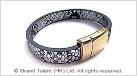 PU Snakeskin Leather Bracelet