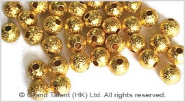 Sandblast Brass Spacer Beads