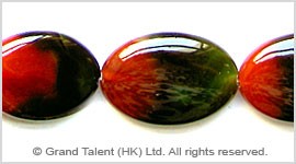 Red Green Agate