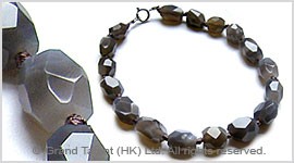 Grey Botswana Agate Necklace