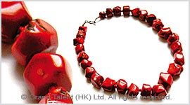 Red Bamboo Coral Necklace