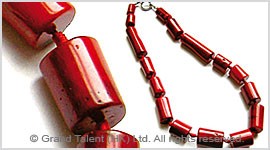 Red Bamboo Coral Necklace