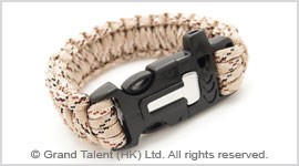 Men's Style Multi Tan Paracord Survival Bracelet