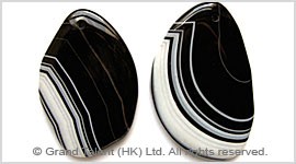 Black onyx with white clearance stripes