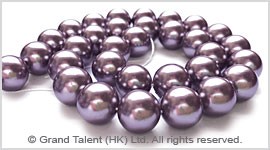 Silver Purple Shell Pearl