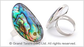 Abalone Paua Shell Ring