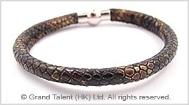 Snakeskin PU Leather Cord Bracelet