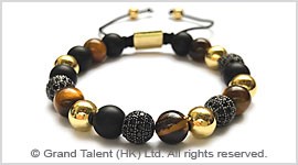 Tigereye & Matte Onyx Bracelet