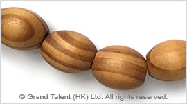 Natural Striped Wood Bead