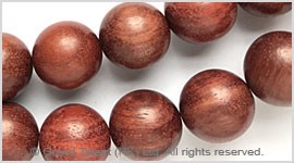 Natural Zambia African Blood Red Sandalwood Bead