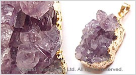 Amethyst Druzy Pendant