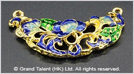 Cloisonne Enamel Alloy Bead Pendant