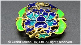 Cloisonne Enamel Alloy Bead Pendant