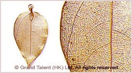 Real Elm Leaf Pendant