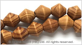 Natural Striped Wood Bead