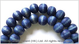 Blue Wood Beads