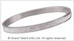Titanium Stainless Steel Crystal Bangle