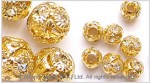 Rhinestone Brass Spacers