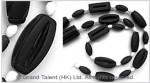 Frosted Black Stone & White River Stone