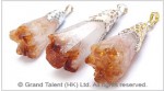 Citrine Druzy Crystal Pendant